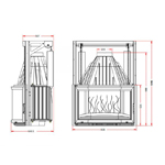 Топка для камина Invicta Prismatique 850