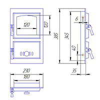 Дверцы для печи
